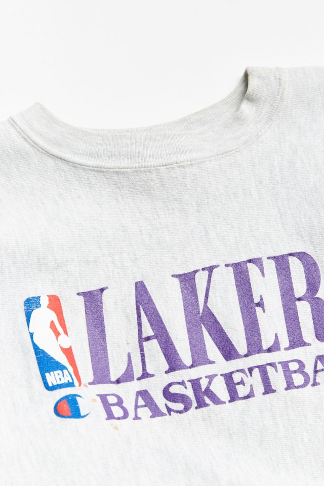 Vintage Champion NBA Los Angeles Lakers Crew Neck Sweatshirt #4