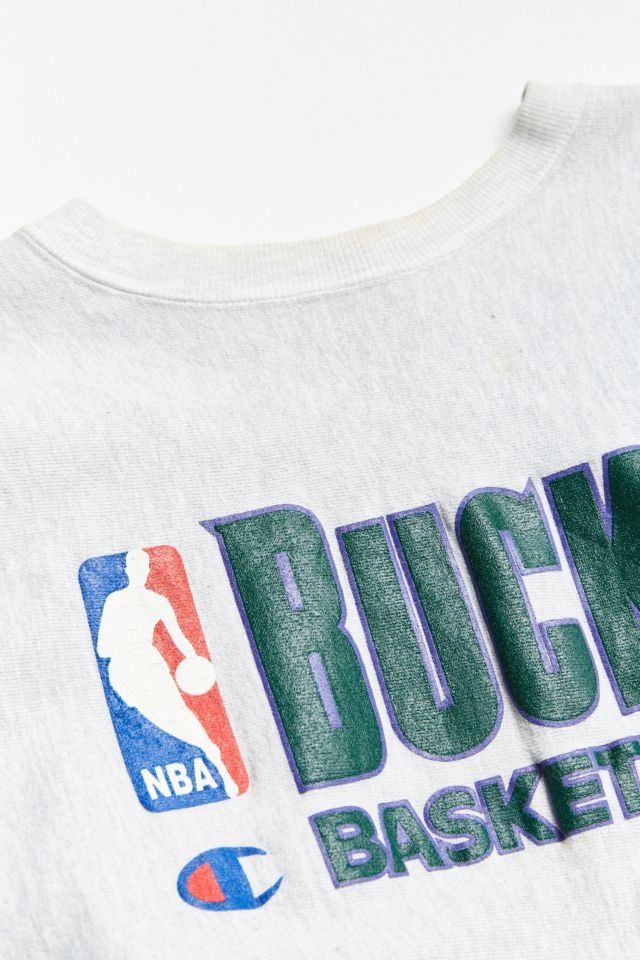 Vintage Champion NBA Milwaukee Bucks Crew Neck Sweatshirt