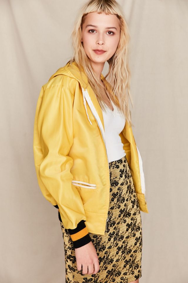 Vintage Yellow Tennis Racket Zip-Up Jacket | Urban Outfitters