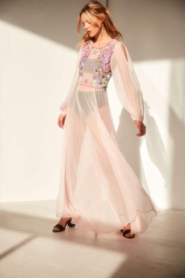 Kimchi Blue Wonderland Embellished Maxi Dress | Urban Outfitters