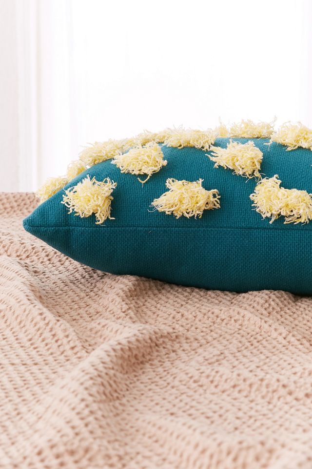 Diya Spotted Fringe Bolster Pillow #1