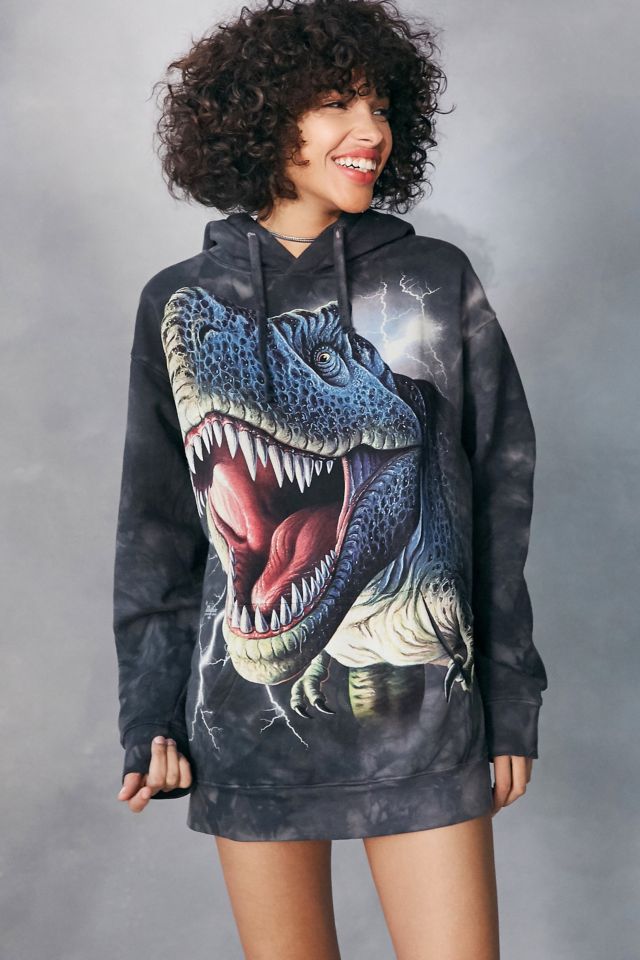 The Mountain T Rex Tie Dye Hoodie Sweatshirt