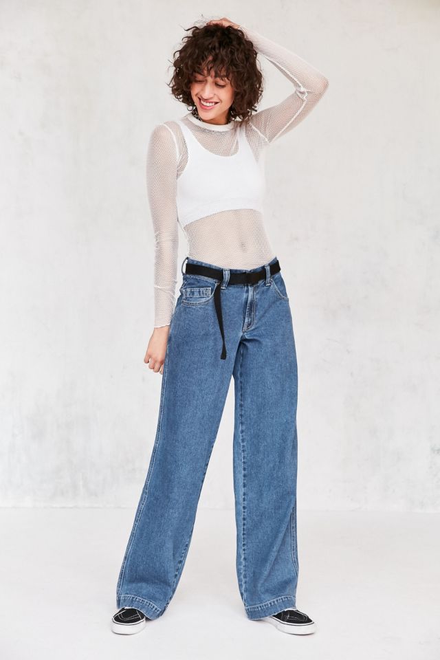 BDG urban outfitters high rise baggy medium wash jeans – isotropic