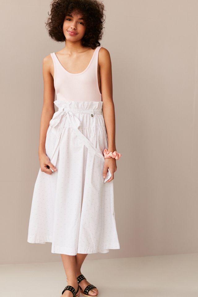 Silence + Noise Gerald Paperbag Midi Skirt #4
