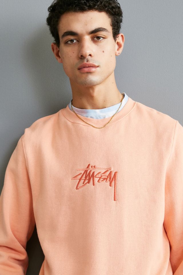 Stussy Arch Logo Crew Neck Sweatshirt, Urban Outfitters