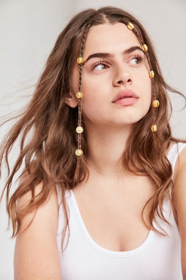 Regal Rose Sunflower Hair Bead Set #2