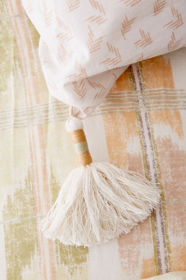 Leigh Tassel Ikat Duvet Cover #4