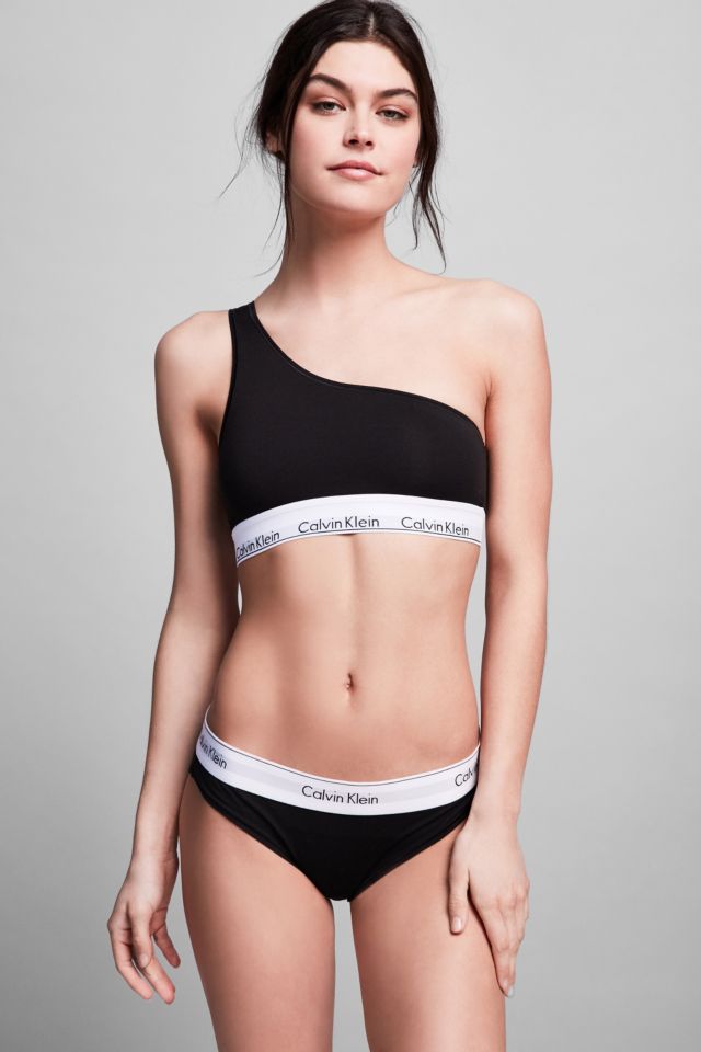 Calvin Klein - Girls Black One Shoulder Bralette