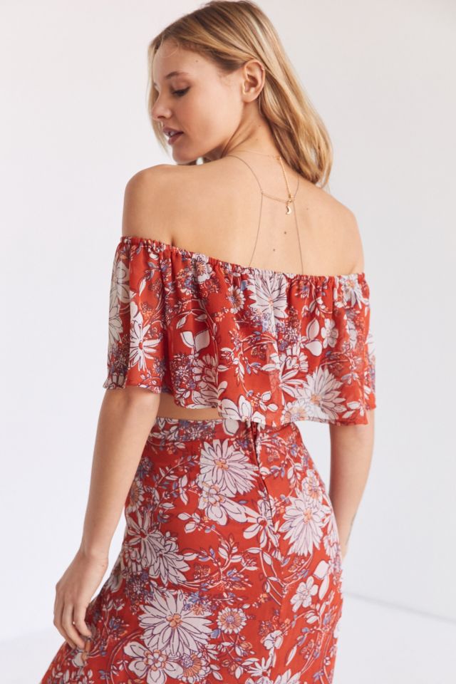 BOG Collective Off-The-Shoulder Ruffle Top #1