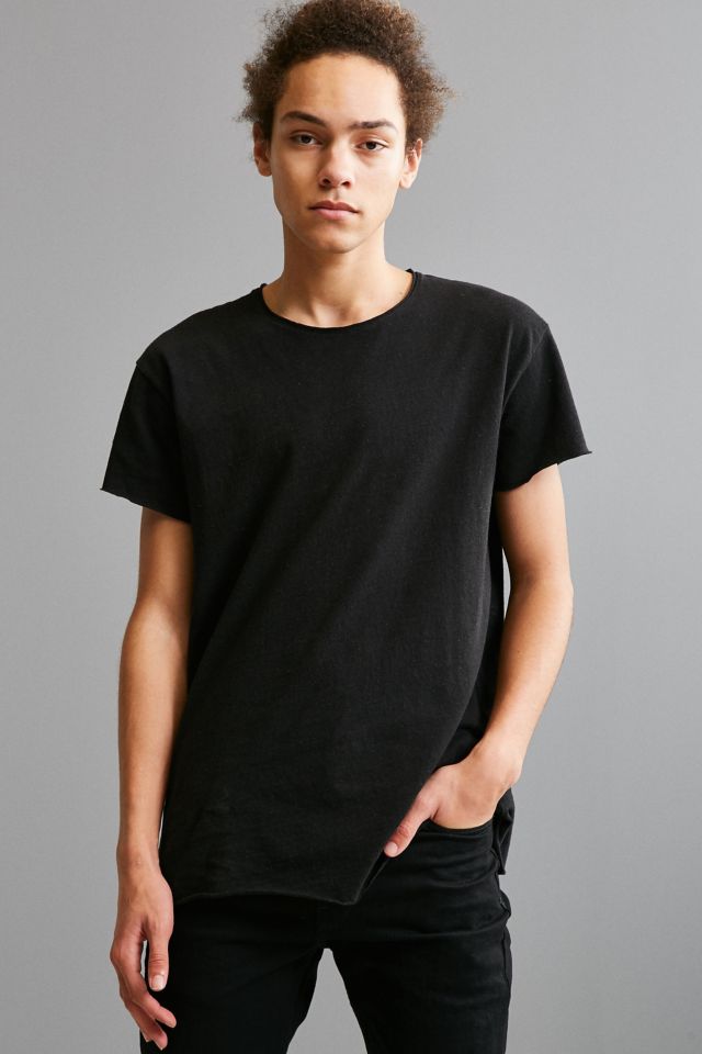 Franklin Wide Neck Raw Cut Tee | Urban Outfitters