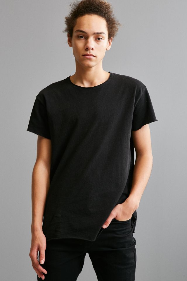 Franklin Wide Neck Raw Cut Tee