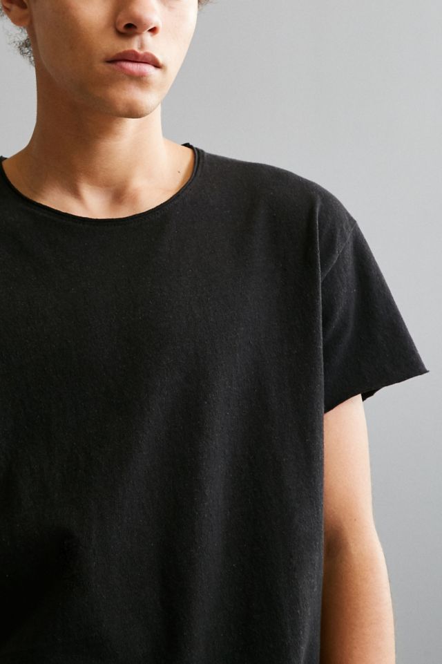 Franklin Wide Neck Raw Cut Tee #1
