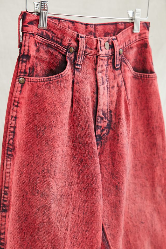 Vintage Wrangler Red Acid Wash Jean #3