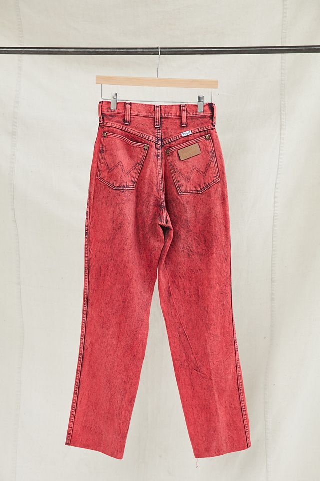 Vintage Wrangler Red Acid Wash Jean #4