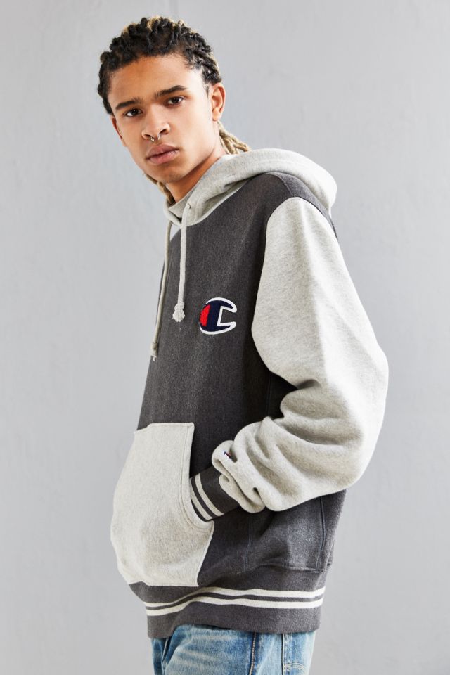 Champion colorblock reverse hot sale weave hoodie