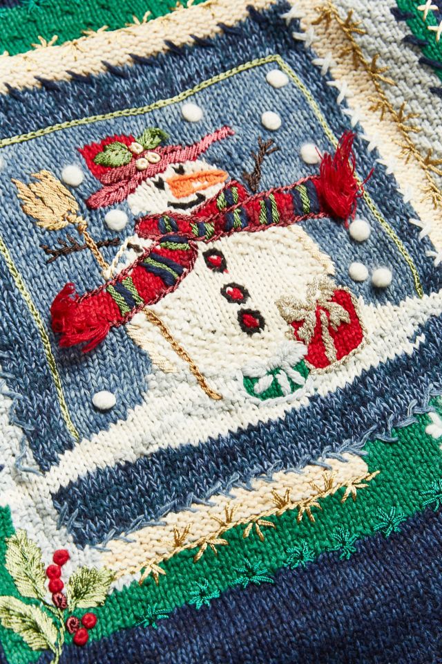 Vintage Holiday Snowman Sweater #2
