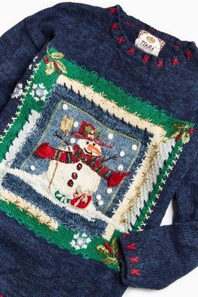 Vintage Holiday Snowman Sweater #5