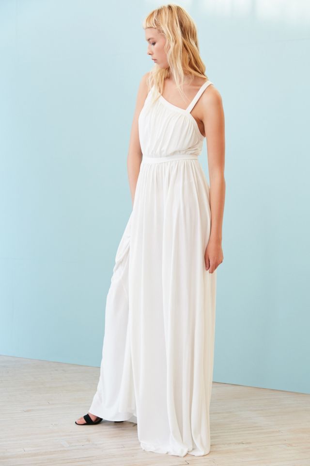 Robe maxi asymétrique en cupro Coralina Silence + Noise #3
