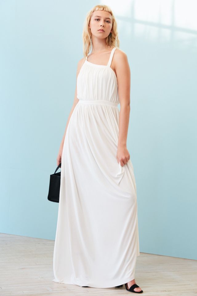 Robe maxi asymétrique en cupro Coralina Silence + Noise #5