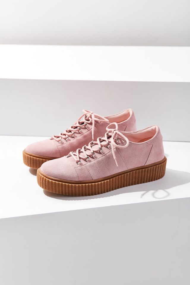 Hollie Suede Creeper Sneaker #1