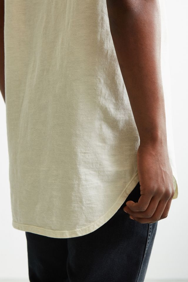 Slub Droptail Solid Henley Tee #1