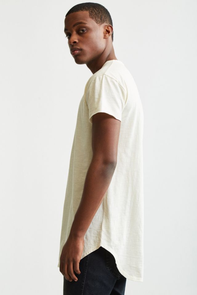 Slub Droptail Solid Henley Tee #2