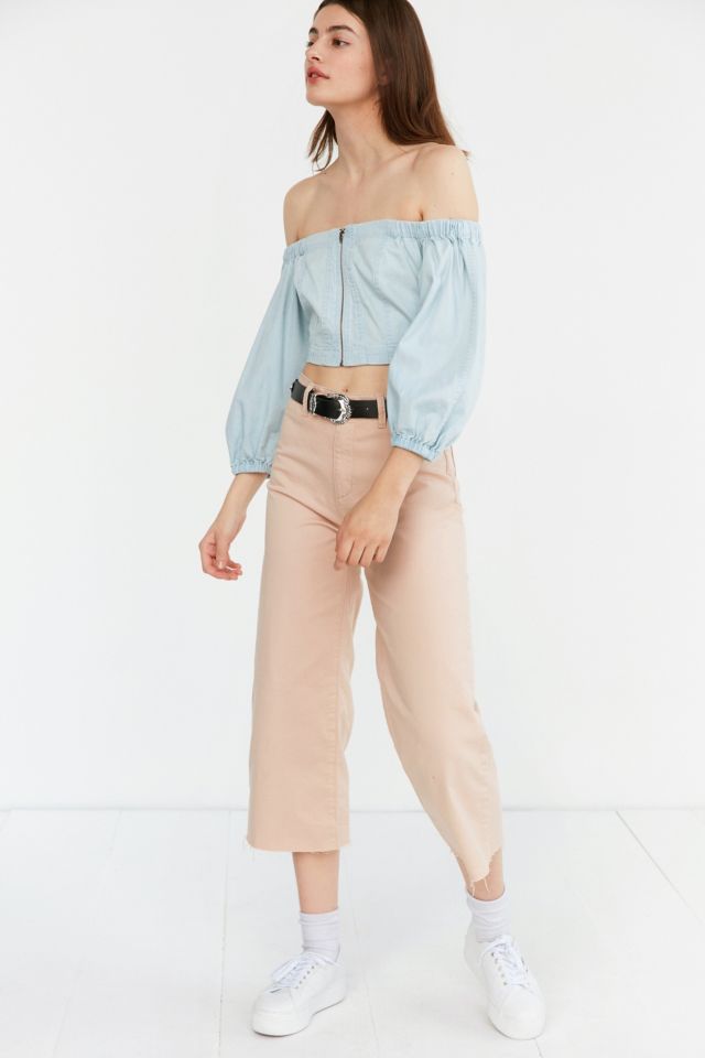 BDG Off-The-Shoulder Zip Blouse #3