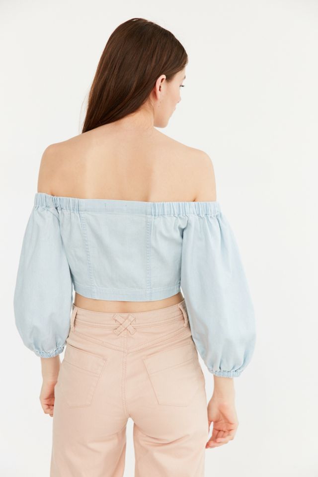 BDG Off-The-Shoulder Zip Blouse #4