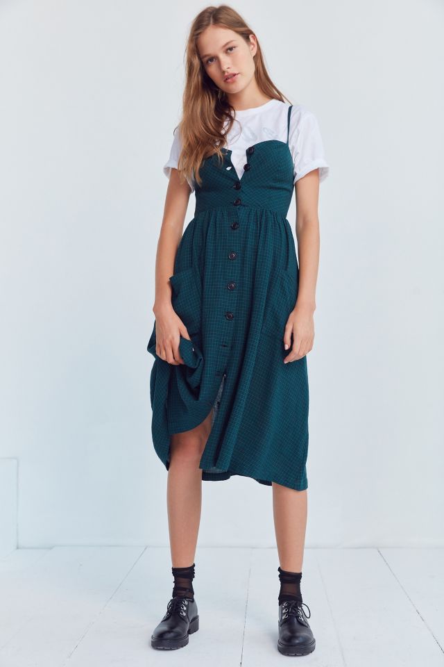 Cooperative Emilia A Line Button Down Midi Dress