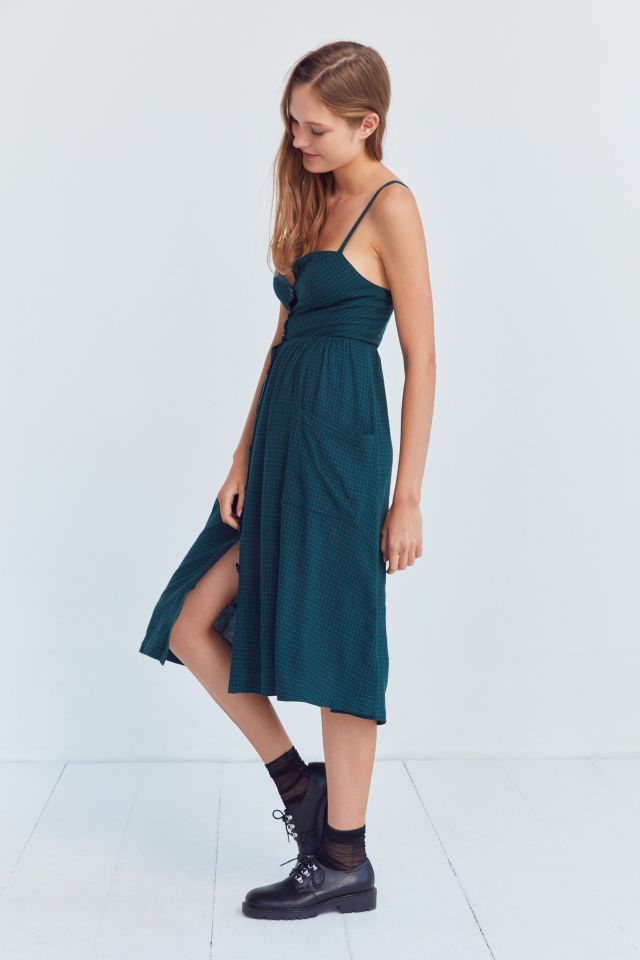 Cooperative Emilia A-Line Button-Down Midi Dress #4