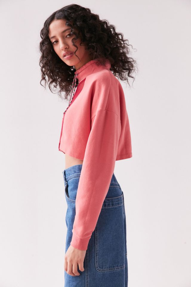 Silence + Noise Take Down Funnel Neck Mesh Top #5