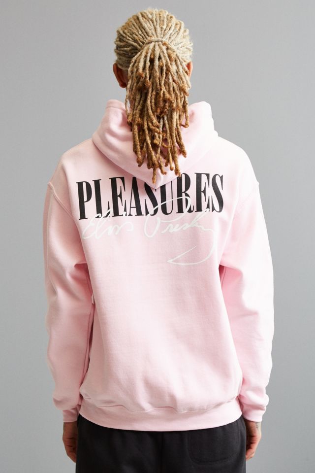 Pleasures on sale pink hoodie