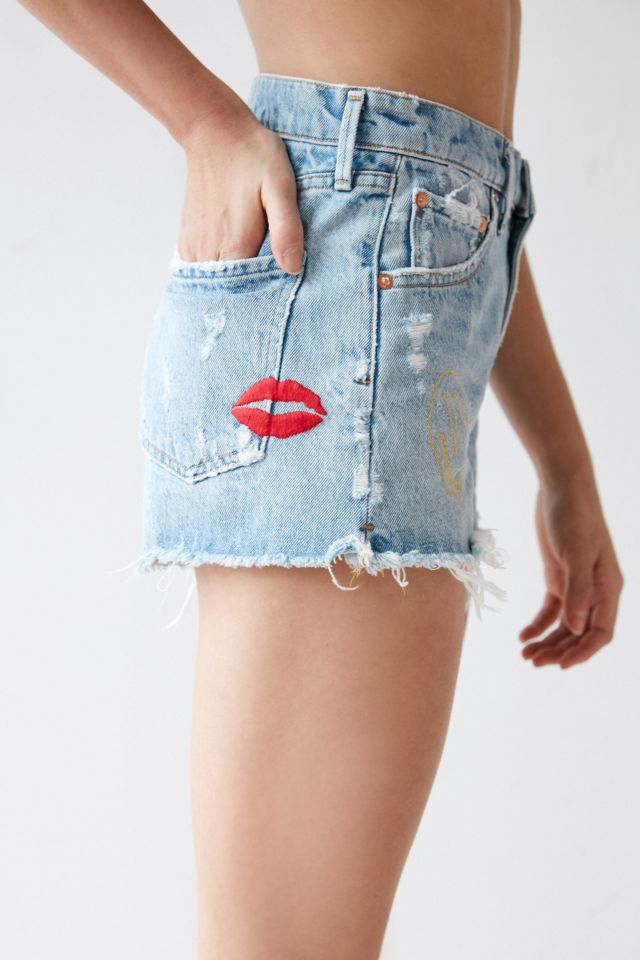 AGOLDE X UO Jaden Short - Embroidered Crush #4