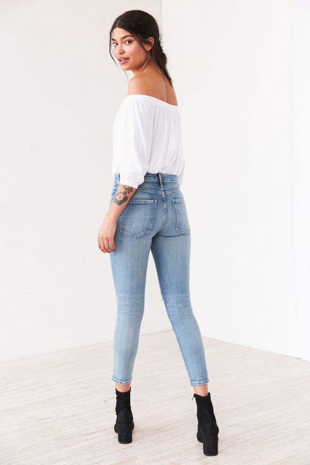 AGOLDE Sophie High-Rise Distressed Cropped Skinny Jean - Outsider #5