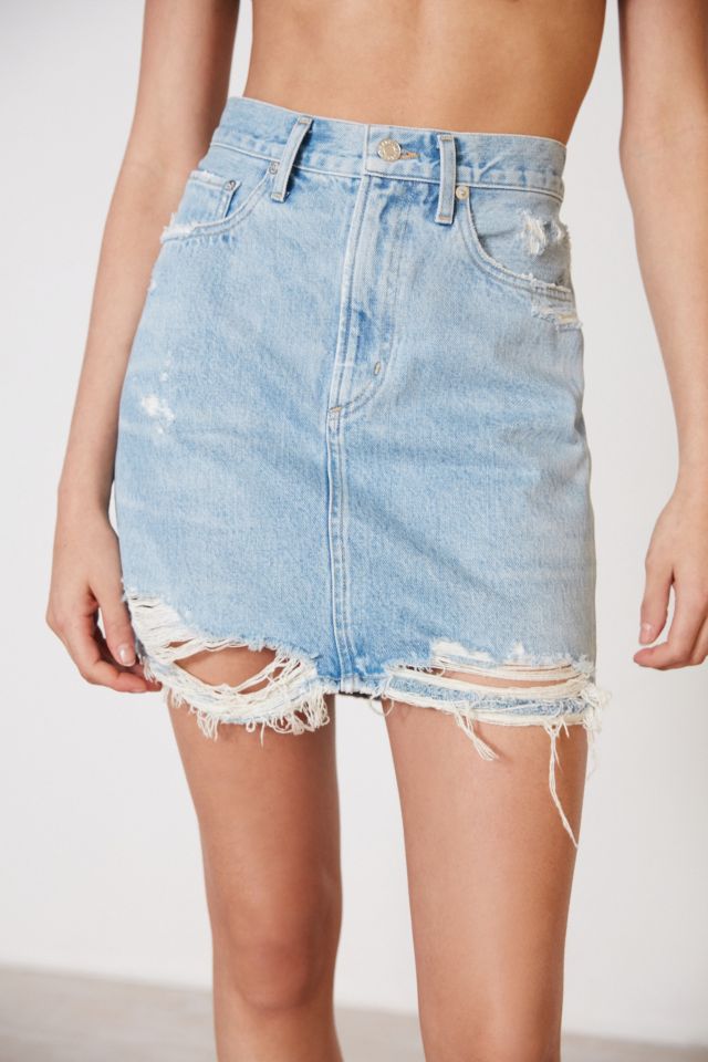 AGOLDE X UO Kat Denim Pencil Mini Skirt | Urban Outfitters