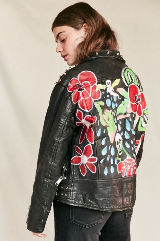 CUSTOM STUDDED LEATHER JACKET