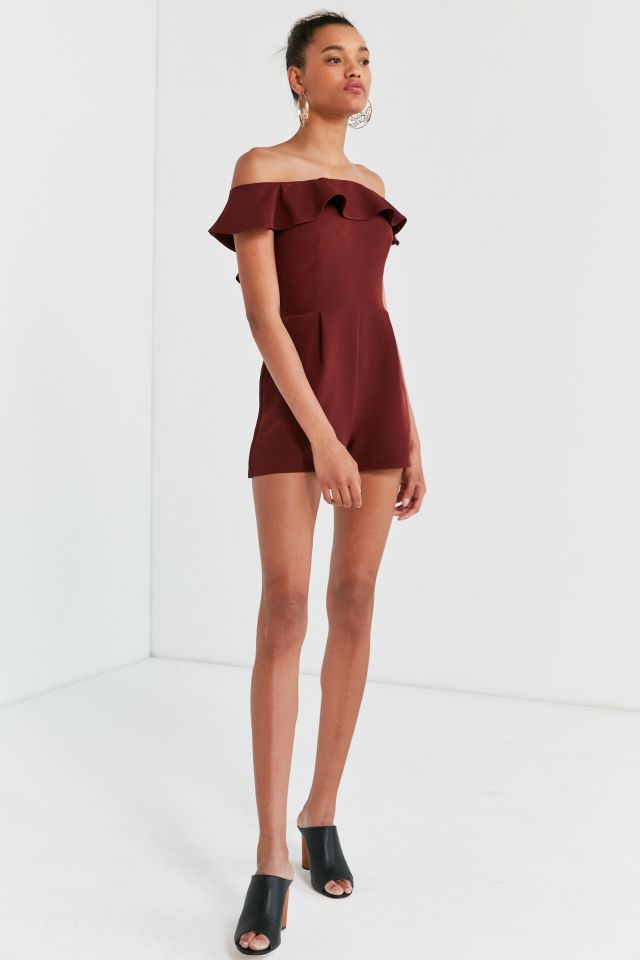 Combishort à volants avec épaules découvertes Waterlilly par Oh My Love #3