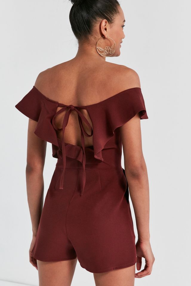 Combishort à volants avec épaules découvertes Waterlilly par Oh My Love #5