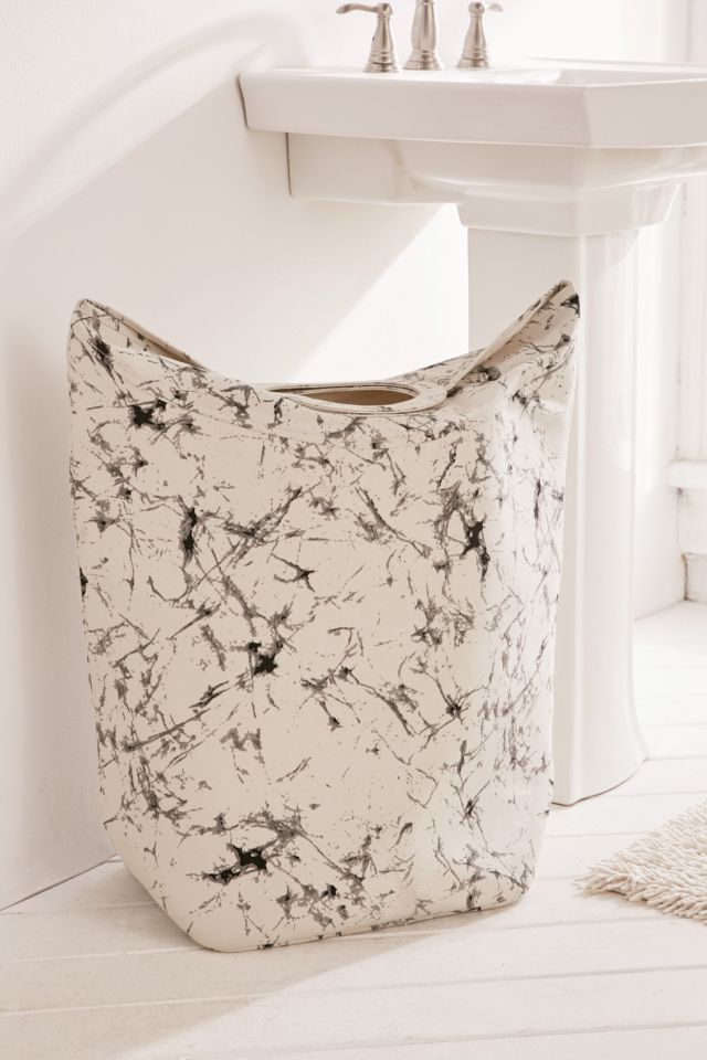 Batik Crackle Standing Laundry Bag Hamper