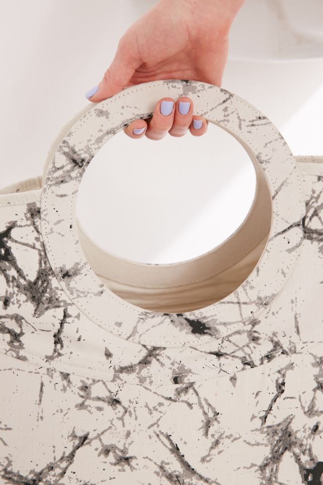 Batik Crackle Standing Laundry Bag Hamper #1