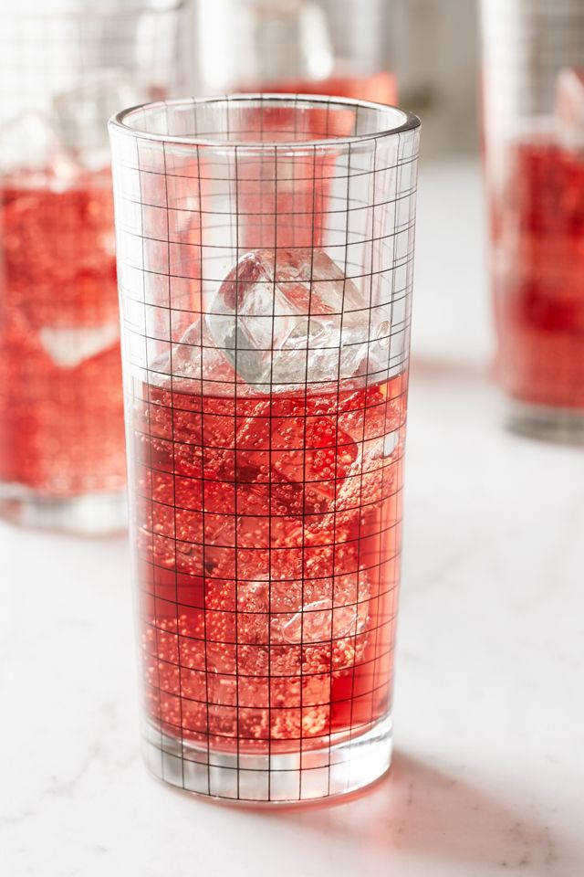 Grid Highball Glass - Set Of 4 #2