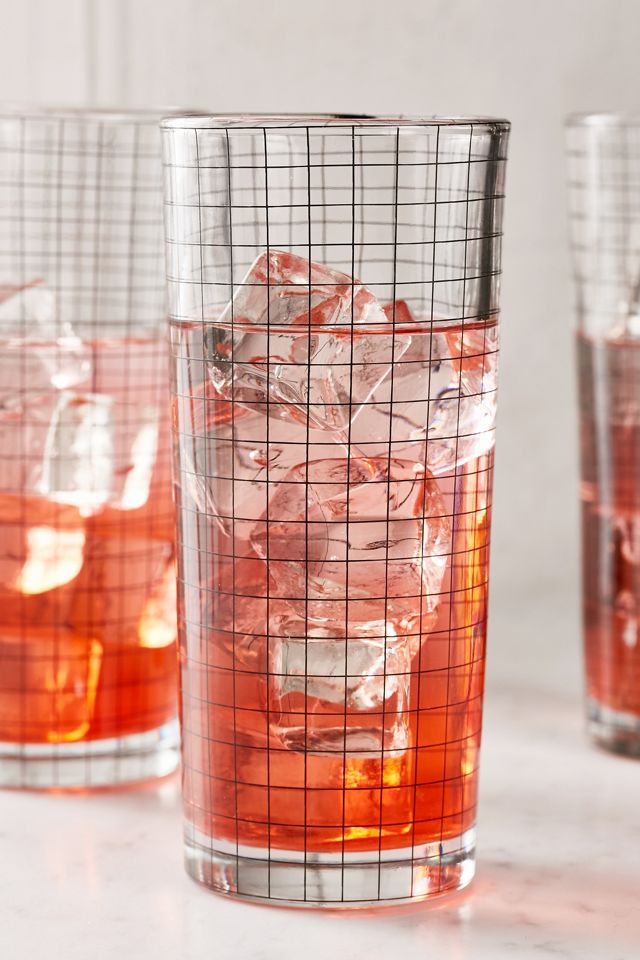 Grid Highball Glass - Set Of 4 #3