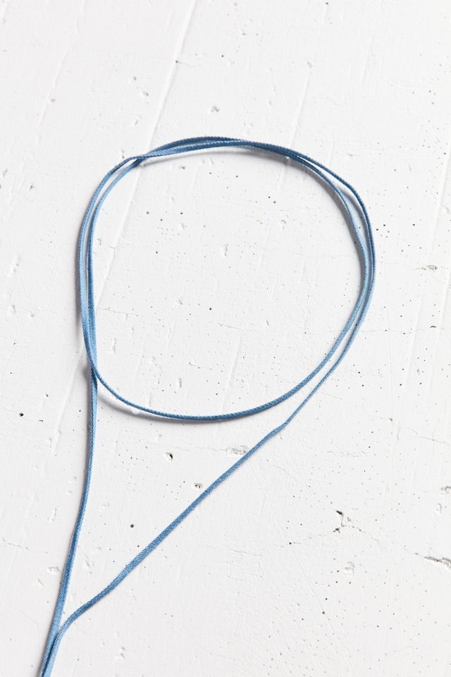 Denim Wrap Choker Necklace #4