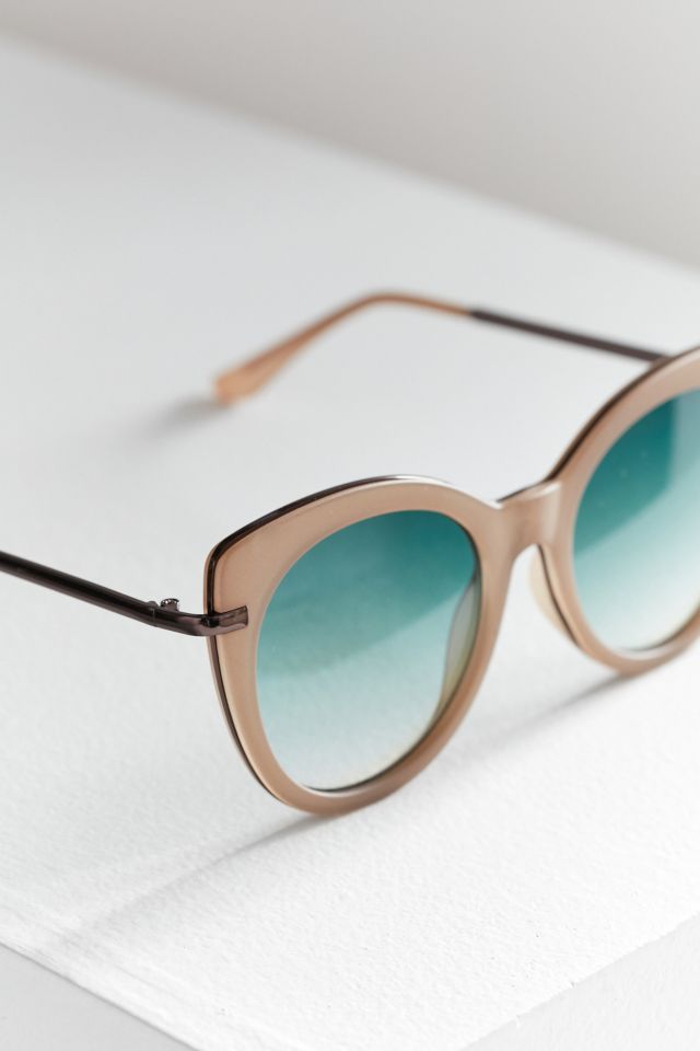 Metal Inlay Cat-Eye Sunglasses #3