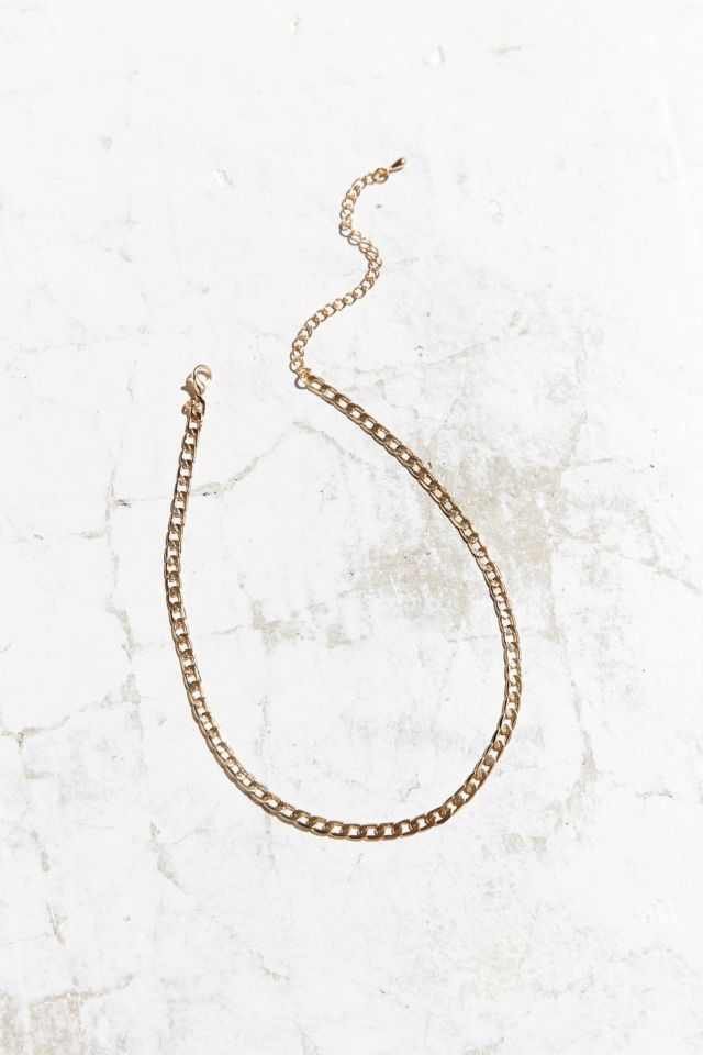 Curb Chain Choker Necklace #1