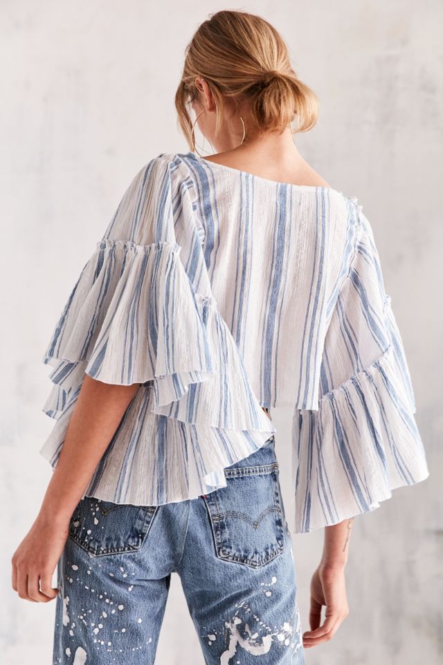 Blouse à manches flottantes Raine Kimchi Blue #1
