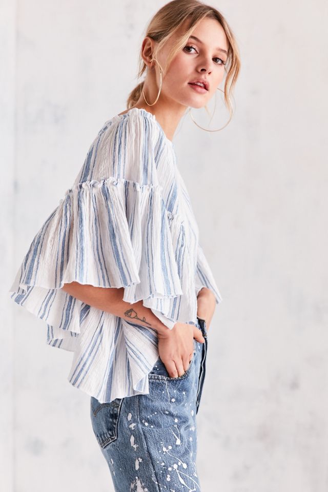 Blouse à manches flottantes Raine Kimchi Blue #4