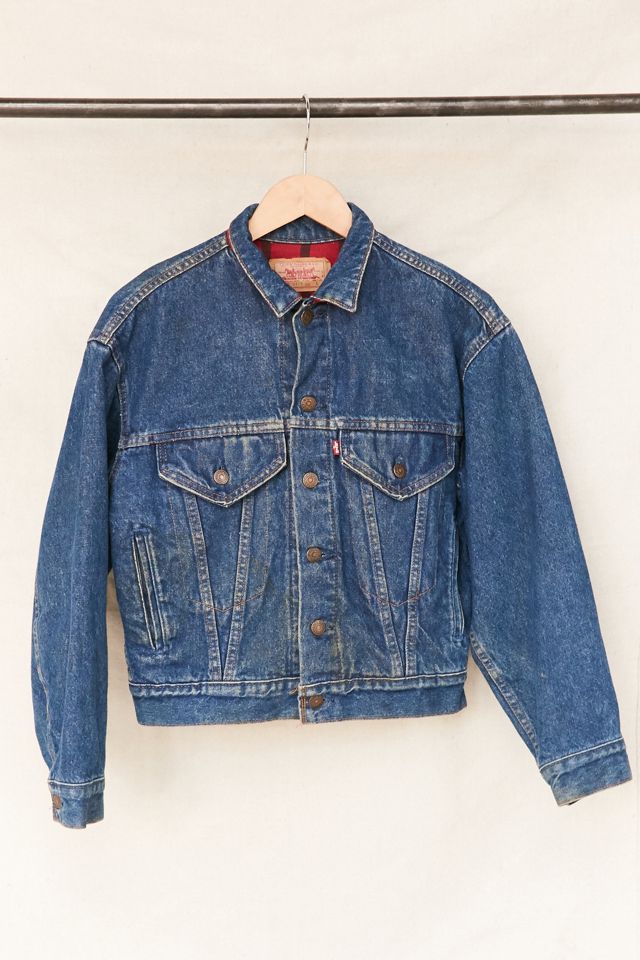Vintage Levi's Flannel Lined Denim Jacket | Urban Outfitters