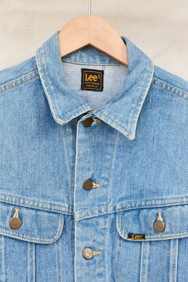 Blouson vintage en denim à manches en tricot Lee #2