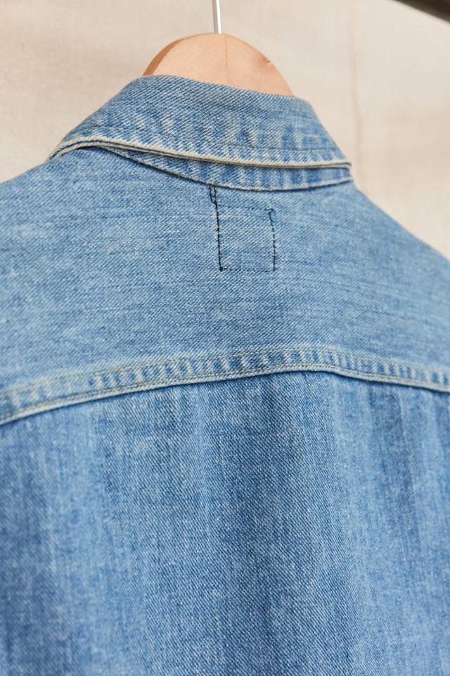 Blouson vintage en denim à manches en tricot Lee #3